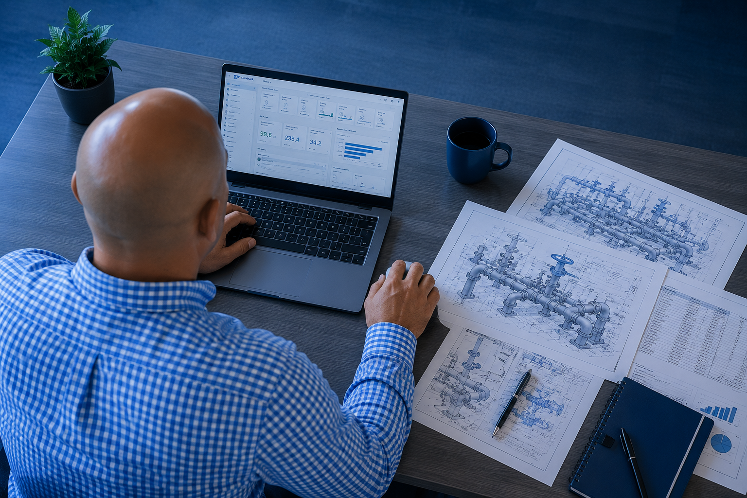 Business professionals analyzing financial charts and graphs during a meeting.